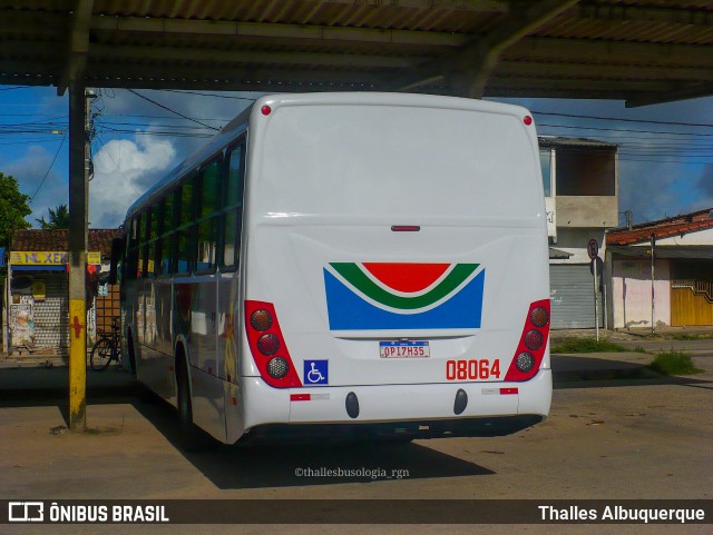 Transnacional Transportes Urbanos 08064 na cidade de Natal, Rio Grande do Norte, Brasil, por Thalles Albuquerque. ID da foto: 12079416.