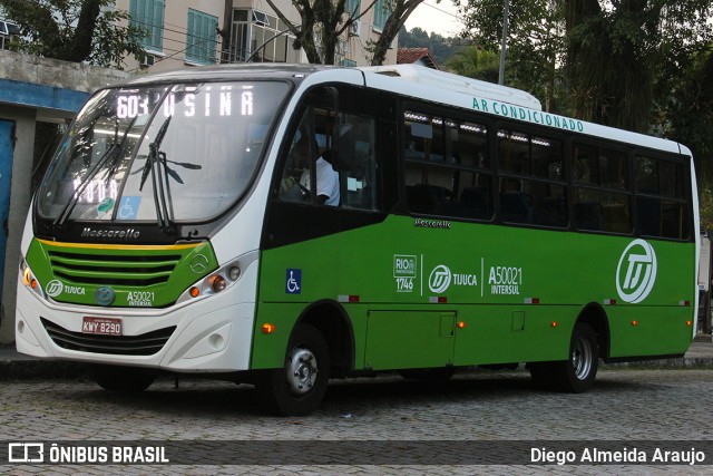 Tijuquinha - Auto Viação Tijuca A50021 na cidade de Rio de Janeiro, Rio de Janeiro, Brasil, por Diego Almeida Araujo. ID da foto: 12080157.