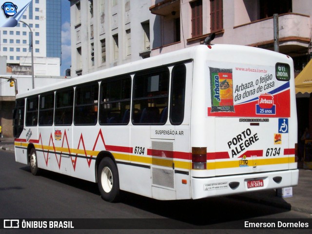 SOPAL - Sociedade de Ônibus Porto-Alegrense Ltda. 6734 na cidade de Porto Alegre, Rio Grande do Sul, Brasil, por Emerson Dorneles. ID da foto: 12079248.