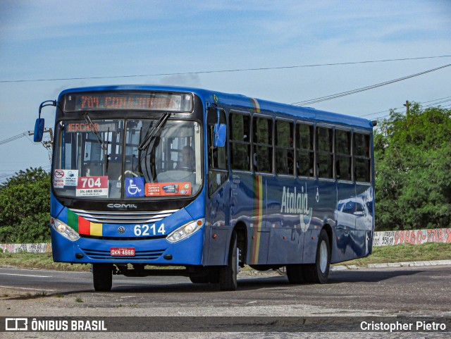 Viação Atalaia Transportes 6214 na cidade de Nossa Senhora do Socorro, Sergipe, Brasil, por Cristopher Pietro. ID da foto: 12081274.