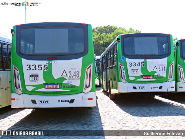 VB Transportes e Turismo 3355 na cidade de Campinas, São Paulo, Brasil, por Guilherme Estevan. ID da foto: 12080795.