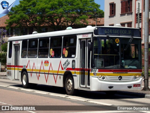 SOPAL - Sociedade de Ônibus Porto-Alegrense Ltda. 6698 na cidade de Porto Alegre, Rio Grande do Sul, Brasil, por Emerson Dorneles. ID da foto: 12079297.