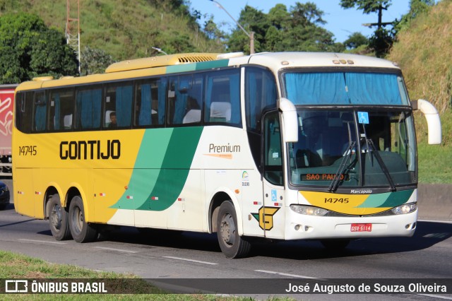 Empresa Gontijo de Transportes 14745 na cidade de Piraí, Rio de Janeiro, Brasil, por José Augusto de Souza Oliveira. ID da foto: 12079668.