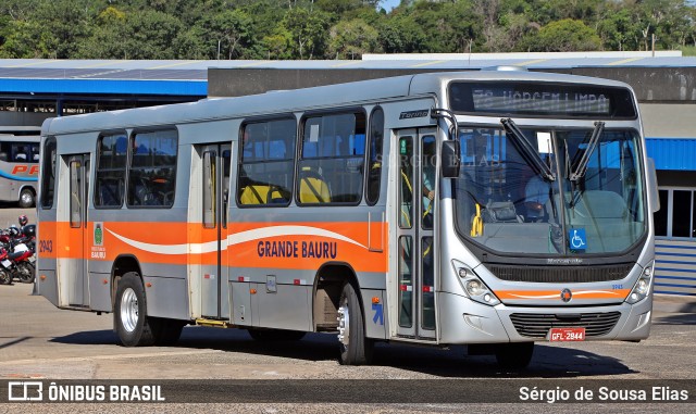 Transportes Coletivos Grande Bauru 2943 na cidade de Bauru, São Paulo, Brasil, por Sérgio de Sousa Elias. ID da foto: 12081003.