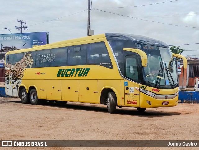 Eucatur - Empresa União Cascavel de Transportes e Turismo 5022 na cidade de Porto Velho, Rondônia, Brasil, por Jonas Castro. ID da foto: 12079826.
