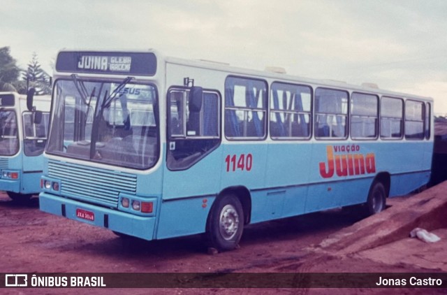 Viação Juína 1140 na cidade de Juína, Mato Grosso, Brasil, por Jonas Castro. ID da foto: 12080392.