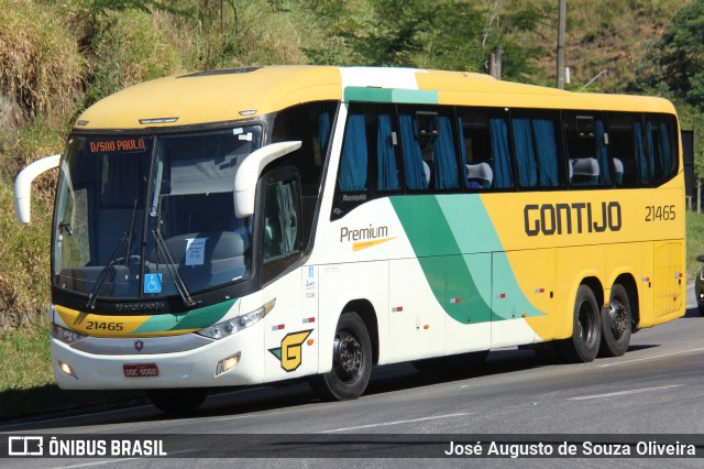 Empresa Gontijo de Transportes 21465 na cidade de Piraí, Rio de Janeiro, Brasil, por José Augusto de Souza Oliveira. ID da foto: 12079685.