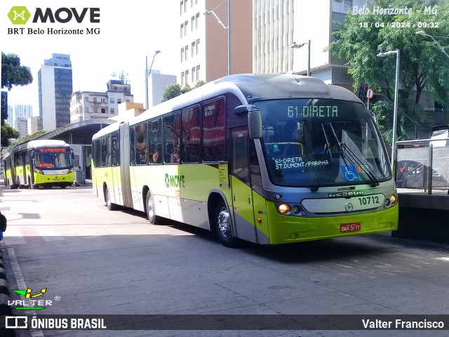 Pampulha Transportes > Plena Transportes 10712 na cidade de Belo Horizonte, Minas Gerais, Brasil, por Valter Francisco. ID da foto: 12079917.