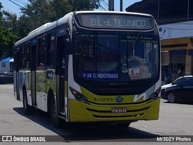 Viação Nilopolitana RJ 123.019 na cidade de São João de Meriti, Rio de Janeiro, Brasil, por Mr3DZY Photos. ID da foto: 12080913.