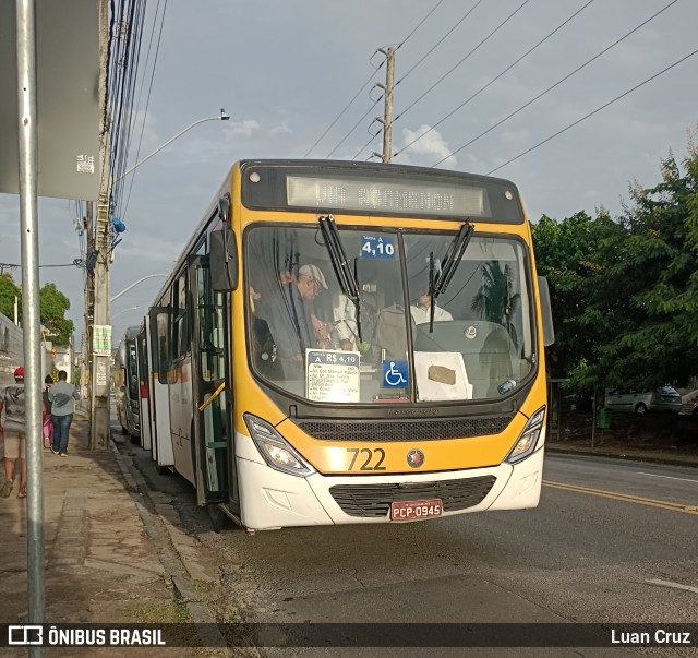 Empresa Metropolitana 722 na cidade de Recife, Pernambuco, Brasil, por Luan Cruz. ID da foto: 12081015.