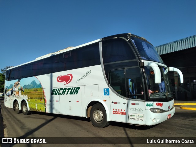 Eucatur - Empresa União Cascavel de Transportes e Turismo 4432 na cidade de Presidente Prudente, São Paulo, Brasil, por Luis Guilherme Costa. ID da foto: 12079969.