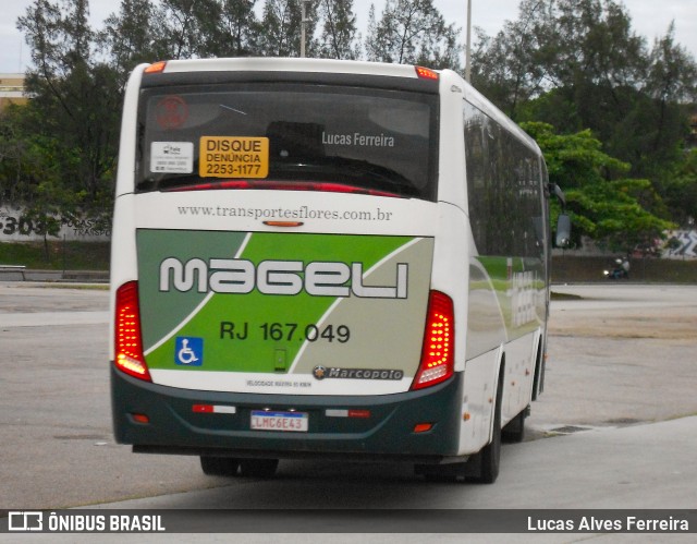 Transportes Mageli RJ 167.049 na cidade de Rio de Janeiro, Rio de Janeiro, Brasil, por Lucas Alves Ferreira. ID da foto: 12081009.