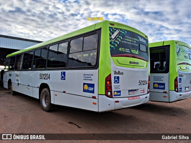 BsBus Mobilidade 501204 na cidade de Ceilândia, Distrito Federal, Brasil, por Gabriel Silva. ID da foto: 12079920.