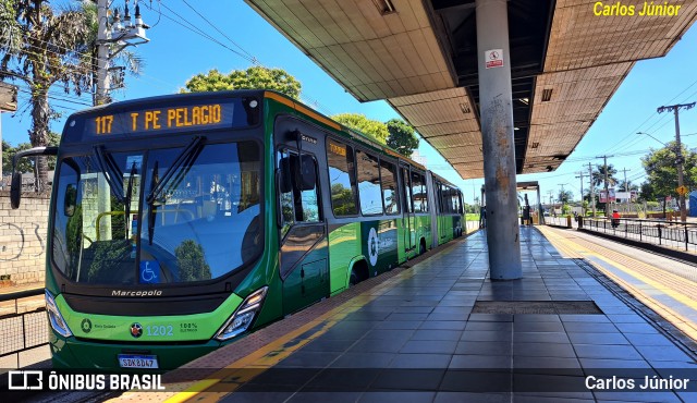Metrobus 1202 na cidade de Goiânia, Goiás, Brasil, por Carlos Júnior. ID da foto: 12080385.