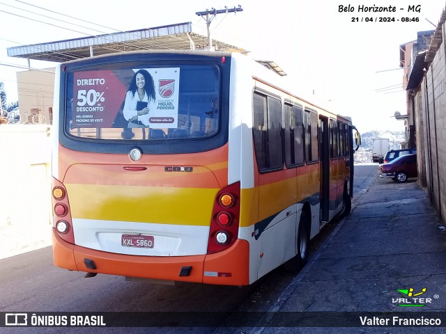 Siguitur Transporte Escolar 5860 na cidade de Belo Horizonte, Minas Gerais, Brasil, por Valter Francisco. ID da foto: 12079785.