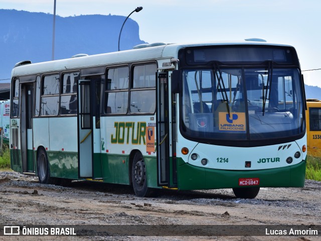 Jotur - Auto Ônibus e Turismo Josefense 1214 na cidade de Palhoça, Santa Catarina, Brasil, por Lucas Amorim. ID da foto: 12080357.
