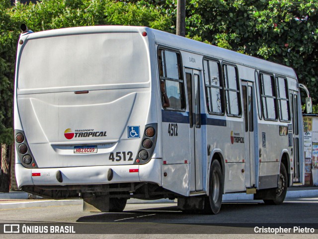 Transporte Tropical 4512 na cidade de Aracaju, Sergipe, Brasil, por Cristopher Pietro. ID da foto: 12080775.