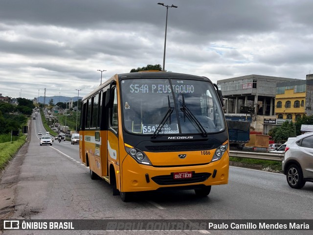 Transporte Suplementar de Belo Horizonte 1086 na cidade de Belo Horizonte, Minas Gerais, Brasil, por Paulo Camillo Mendes Maria. ID da foto: 12079448.
