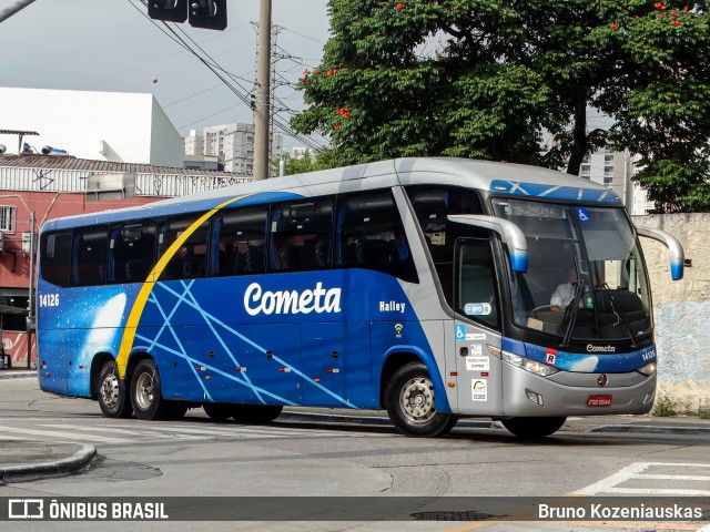 Viação Cometa 14126 na cidade de São Paulo, São Paulo, Brasil, por Bruno Kozeniauskas. ID da foto: 12080635.