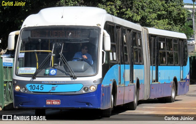 Metrobus 1045 na cidade de Goiânia, Goiás, Brasil, por Carlos Júnior. ID da foto: 12079388.