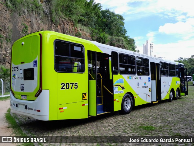 Itajaí Transportes Coletivos 2075 na cidade de Campinas, São Paulo, Brasil, por José Eduardo Garcia Pontual. ID da foto: 12079584.