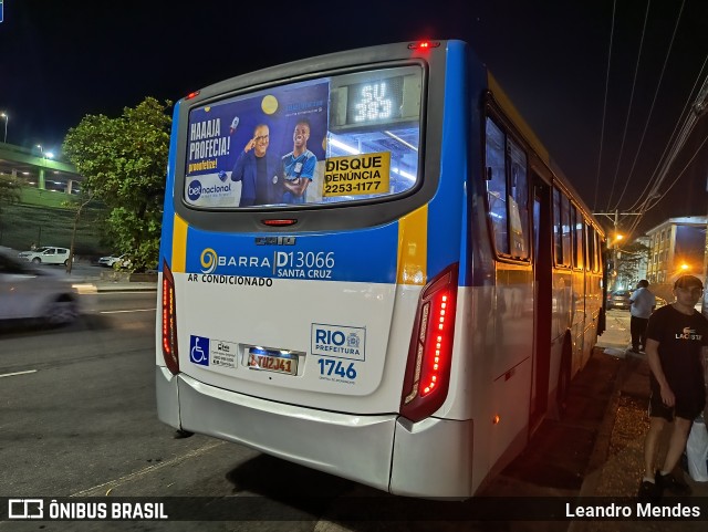 Transportes Barra D13066 na cidade de Rio de Janeiro, Rio de Janeiro, Brasil, por Leandro Mendes. ID da foto: 12079409.