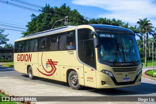 Gidion Transporte e Turismo 22304 na cidade de Joinville, Santa Catarina, Brasil, por Diego Lip. ID da foto: 12080936.