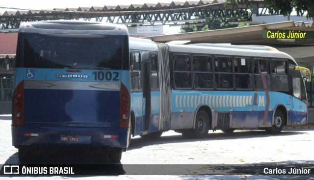 Metrobus 1002 na cidade de Goiânia, Goiás, Brasil, por Carlos Júnior. ID da foto: 12080059.