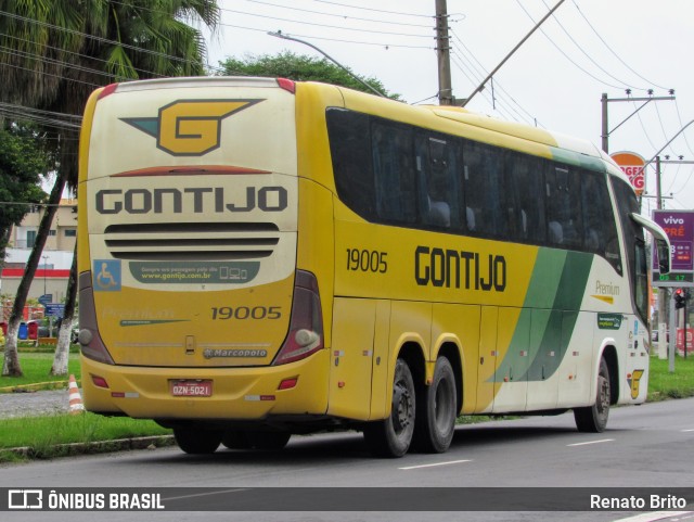 Empresa Gontijo de Transportes 19005 na cidade de Juiz de Fora, Minas Gerais, Brasil, por Renato Brito. ID da foto: 12079260.