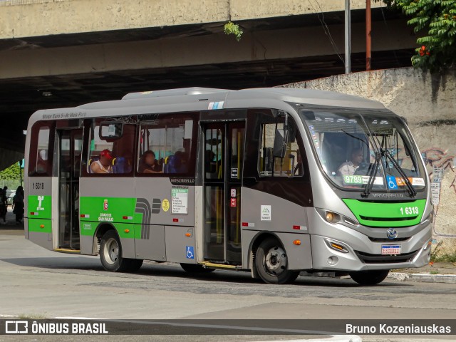 Transcooper > Norte Buss 1 6318 na cidade de São Paulo, São Paulo, Brasil, por Bruno Kozeniauskas. ID da foto: 12080639.