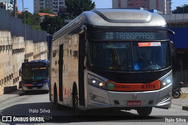 TRANSPPASS - Transporte de Passageiros 8 1378 na cidade de Osasco, São Paulo, Brasil, por Ítalo Silva. ID da foto: 12079452.