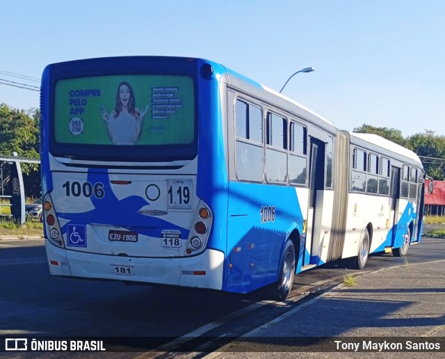 VB Transportes e Turismo 1006 na cidade de Campinas, São Paulo, Brasil, por Tony Maykon Santos. ID da foto: 12081816.