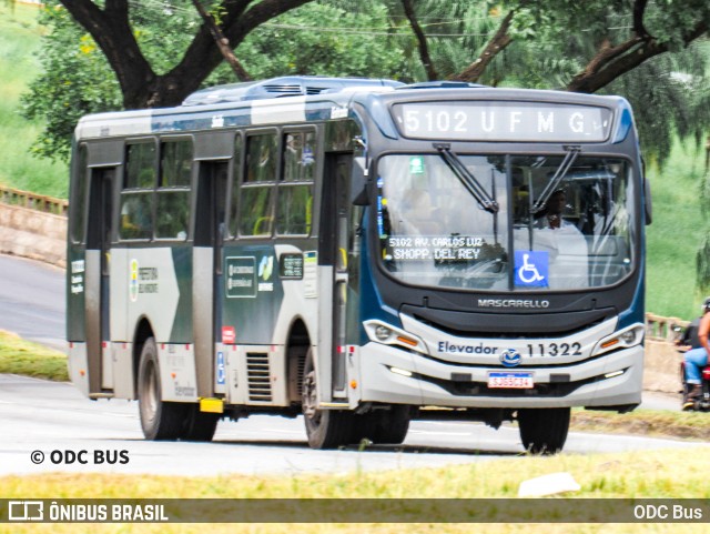 São Dimas Transportes 11322 na cidade de Belo Horizonte, Minas Gerais, Brasil, por ODC Bus. ID da foto: 12081670.