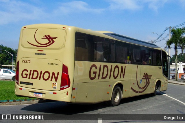 Gidion Transporte e Turismo 22210 na cidade de Joinville, Santa Catarina, Brasil, por Diego Lip. ID da foto: 12081823.