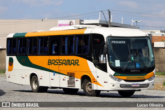 Viação Bassamar 103 na cidade de Juiz de Fora, Minas Gerais, Brasil, por Lucas Oliveira. ID da foto: 12082375.