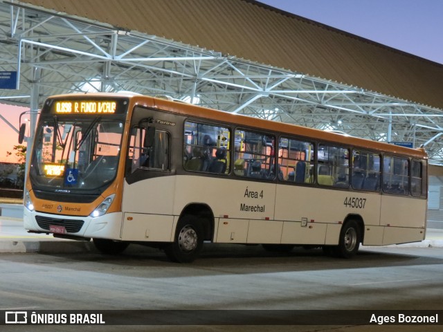 Auto Viação Marechal Brasília 445037 na cidade de Riacho Fundo II, Distrito Federal, Brasil, por Ages Bozonel. ID da foto: 12081881.