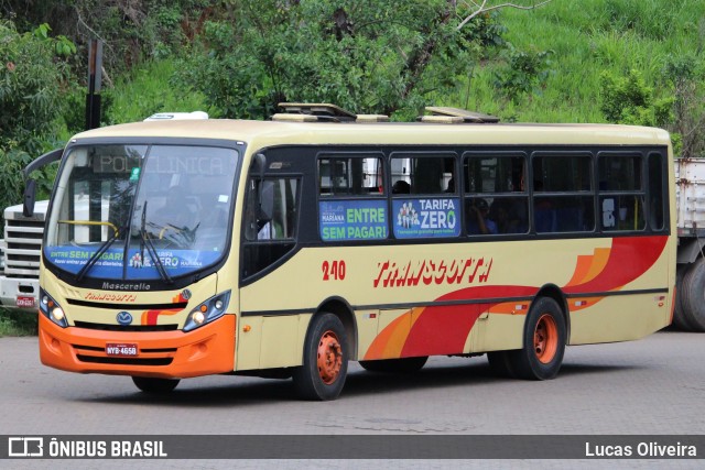 Transcotta Turismo 240 na cidade de Mariana, Minas Gerais, Brasil, por Lucas Oliveira. ID da foto: 12082383.