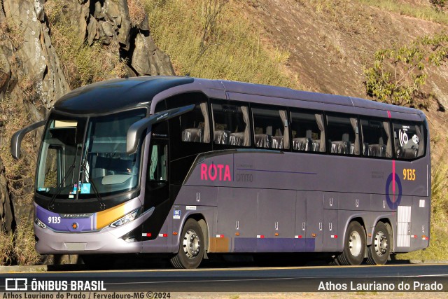 Rota Transportes Rodoviários 9135 na cidade de Fervedouro, Minas Gerais, Brasil, por Athos Lauriano do Prado. ID da foto: 12082334.