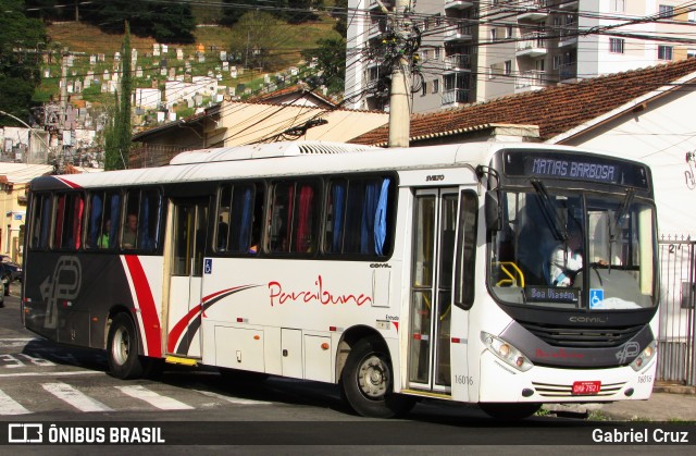 Paraibuna Transportes 16016 na cidade de Juiz de Fora, Minas Gerais, Brasil, por Gabriel Cruz. ID da foto: 12082199.