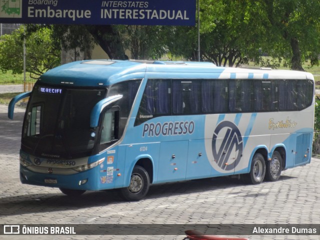Auto Viação Progresso 6124 na cidade de João Pessoa, Paraíba, Brasil, por Alexandre Dumas. ID da foto: 12081741.