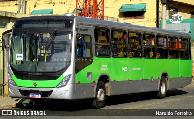 BB Transportes e Turismo 5001 na cidade de Itapevi, São Paulo, Brasil, por Haroldo Ferreira. ID da foto: 12082811.