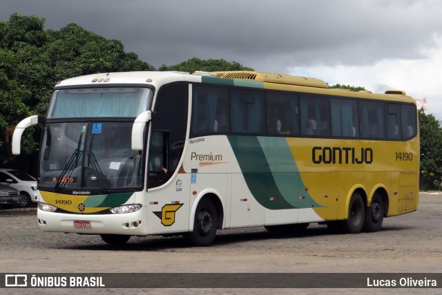 Empresa Gontijo de Transportes 14190 na cidade de Vitória da Conquista, Bahia, Brasil, por Lucas Oliveira. ID da foto: 12082416.
