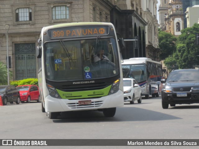 Viação Pavunense B32559 na cidade de Rio de Janeiro, Rio de Janeiro, Brasil, por Marlon Mendes da Silva Souza. ID da foto: 12082028.