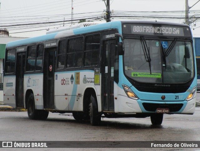 Aliança Transportes Urbanos 21517 na cidade de Fortaleza, Ceará, Brasil, por Fernando de Oliveira. ID da foto: 12081502.