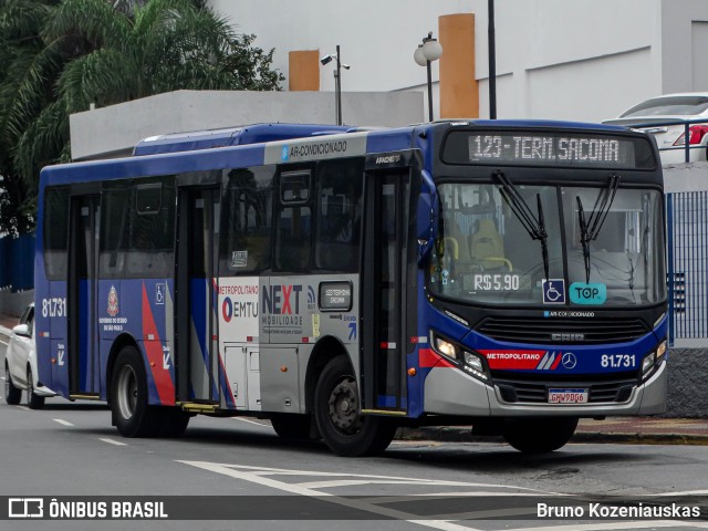 Next Mobilidade - ABC Sistema de Transporte 81.731 na cidade de São Caetano do Sul, São Paulo, Brasil, por Bruno Kozeniauskas. ID da foto: 12082693.