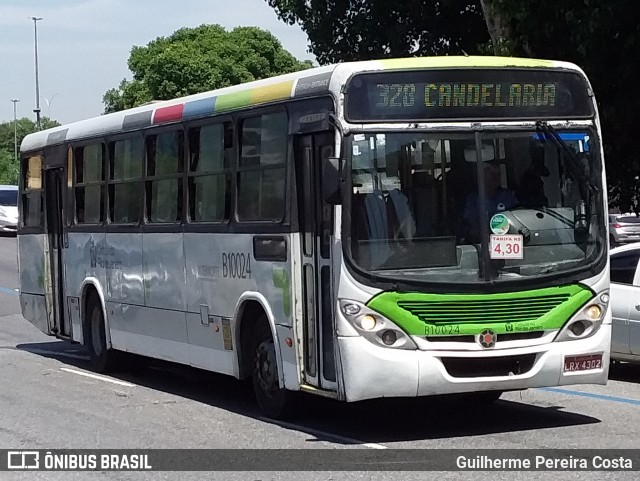 Transportes Paranapuan B10024 na cidade de Rio de Janeiro, Rio de Janeiro, Brasil, por Guilherme Pereira Costa. ID da foto: 12081787.