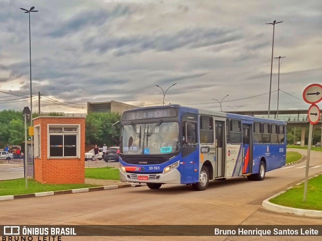 Guarulhos Transportes 33.761 na cidade de Guarulhos, São Paulo, Brasil, por Bruno Henrique Santos Leite. ID da foto: 12081810.