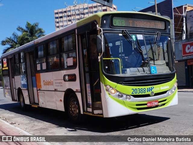 HP Transportes Coletivos 20388 na cidade de Goiânia, Goiás, Brasil, por Carlos Daniel Moreira Batista. ID da foto: 12081479.