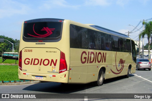 Gidion Transporte e Turismo 22305 na cidade de Joinville, Santa Catarina, Brasil, por Diego Lip. ID da foto: 12083253.