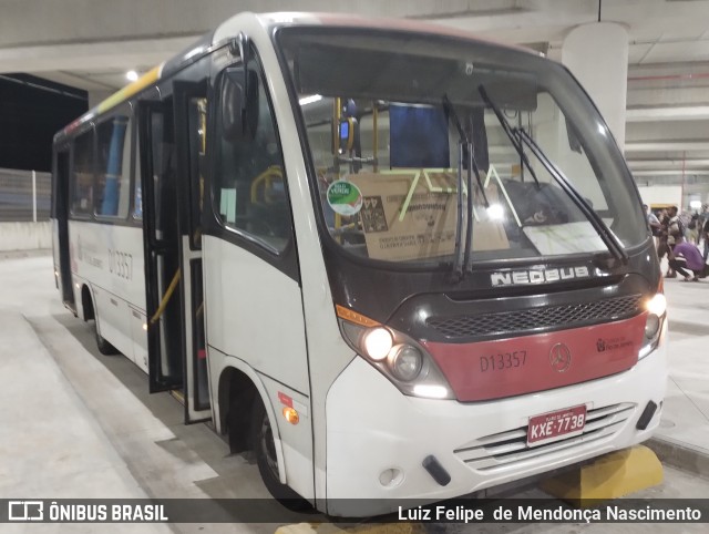 Transportes Barra D13357 na cidade de Rio de Janeiro, Rio de Janeiro, Brasil, por Luiz Felipe  de Mendonça Nascimento. ID da foto: 12083154.